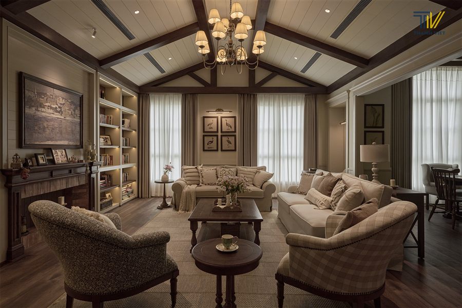 Claret House, Vintage, Thanh Viet Interior